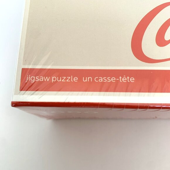 New Sealed Coca-Cola Christmas Jig Saw Puzzle Santas Toyshop 1000 Pieces 2008 - Picture 2 of 9